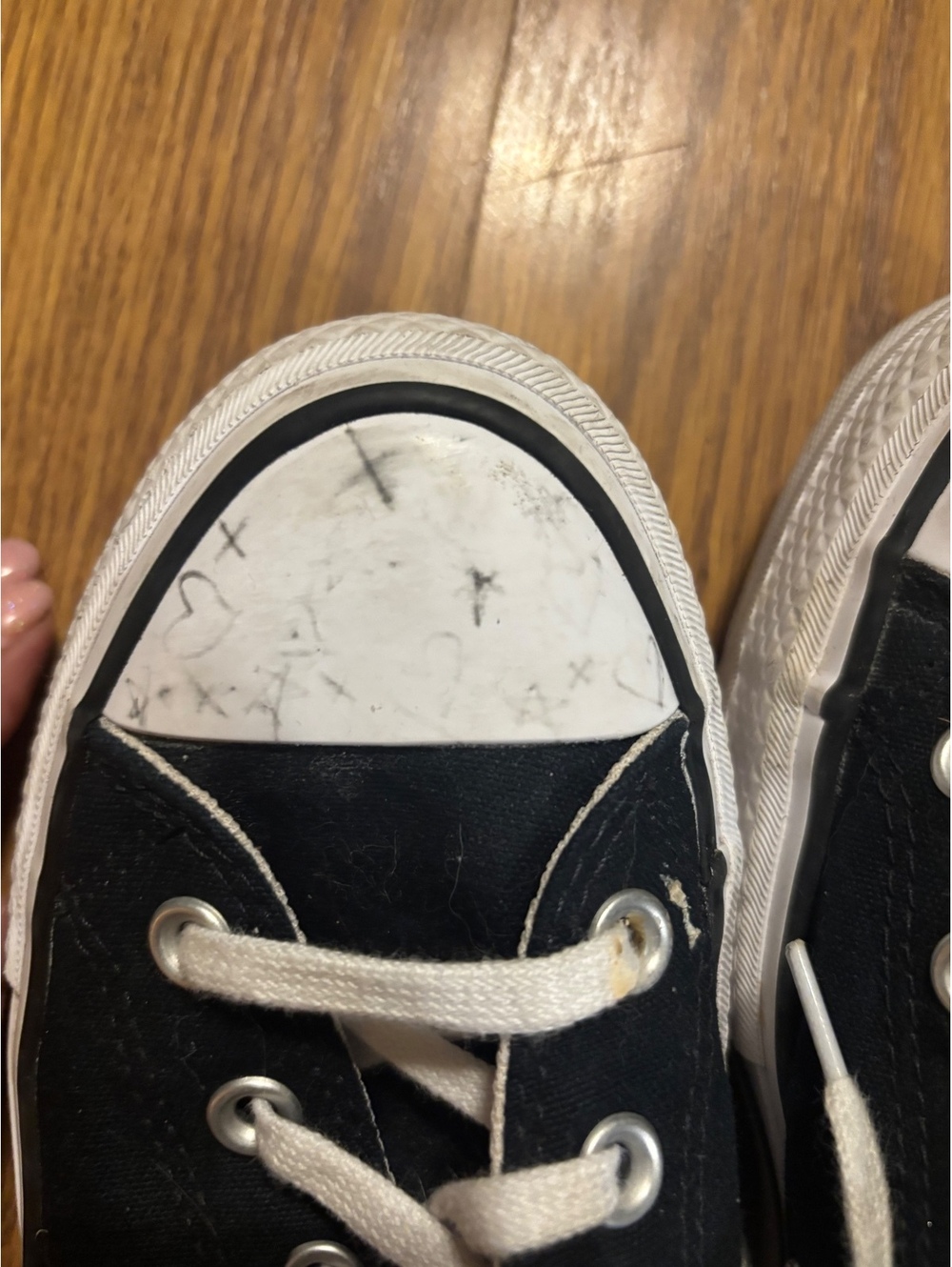 Black Converse All Star Platform Sneakers- Size 8 - Picture 7 of 8